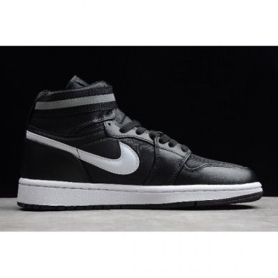 Nike Erkek Air Jordan 1 High Strap Siyah / Koyu Gri Basketbol Ayakkabısı Türkiye - 6WVQSIMH